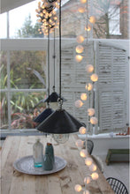Load image into Gallery viewer, Pom Pom Light String in White (150 LED), Mains Operated
