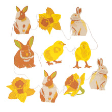 Load image into Gallery viewer, East End Press - Sewn Paper Garland Rabbits &amp; Chicks
