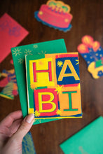 Load image into Gallery viewer, East End Press Concertina Greeting Card - Happy Birthday