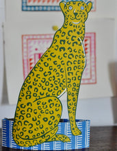 Load image into Gallery viewer, Giant Mantelpiece Menagerie Card - The Cheetah by Cambridge Imprint