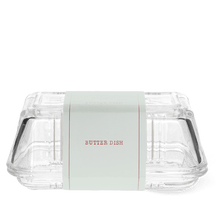 Load image into Gallery viewer, Glass Butter Dish