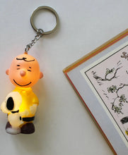 Load image into Gallery viewer, Peanuts Light-Up Keyring - Charlie Brown and Snoopy
