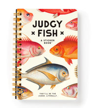 Load image into Gallery viewer, Cream notebook with orange gold fish and a blue fish