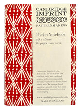 Load image into Gallery viewer, Pocket Notebook - Selvedge Madder by Cambridge Imprint