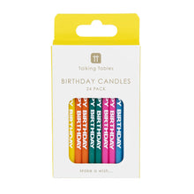 Load image into Gallery viewer, Birthday Brights Happy Birthday Candles by Talking Tables