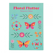 Load image into Gallery viewer, Floral Flutter Temporary Tattoos