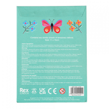 Load image into Gallery viewer, Floral Flutter Temporary Tattoos