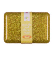 Load image into Gallery viewer, Gold glitter lunch box