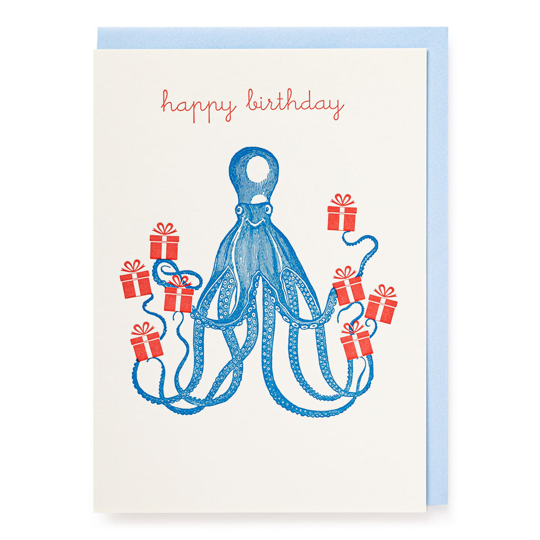 Octopus Birthday Card by Archivist