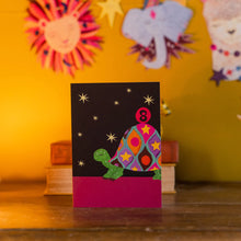 Load image into Gallery viewer, Age 8 Party Tortoise Birthday Card by Hutch Cassidy