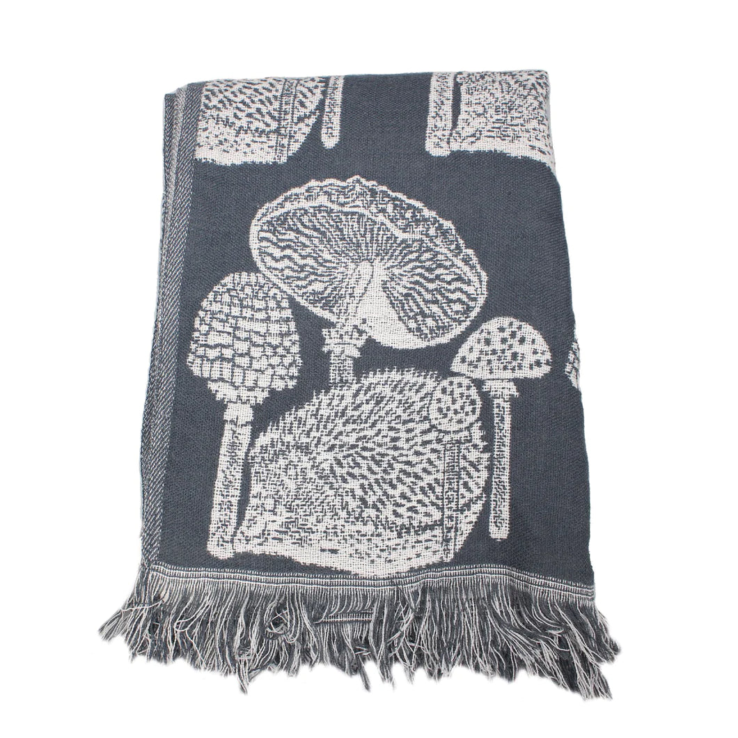Kate Heiss Throw in Woodland Navy