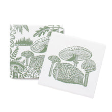 Load image into Gallery viewer, Kate Heiss set of 2 coasters in Woodland Green
