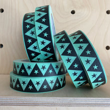 Load image into Gallery viewer, Adhesive Paper Tape - Mint Triangle &amp; Star - by Petra Boase
