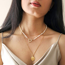 Load image into Gallery viewer, Pearl Gold Beads Necklace by Lisa Angel
