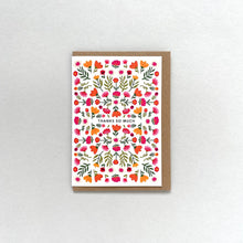 Load image into Gallery viewer, Thank You Card - Folk Floral
