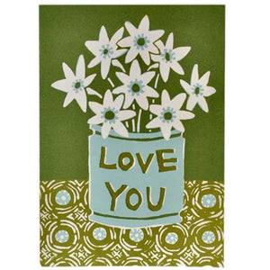 Very Large Card, Love You Flowers by Cambridge Imprint