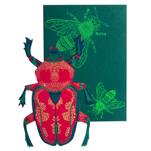 East End Press Greetings Card - Scarab Beetle
