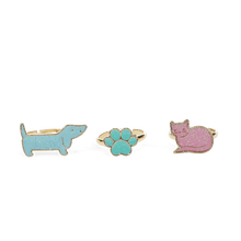 Load image into Gallery viewer, Set Of 3 Glitter Rings