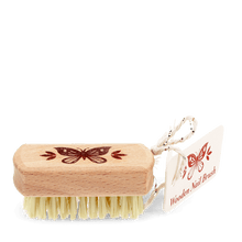 Load image into Gallery viewer, Wooden travel nail brush - Butterfly