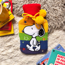 Load image into Gallery viewer, Hot Water Bottle - Snoopy Rainbow
