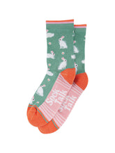 Load image into Gallery viewer, Women’s Socks - Fluffy Bunny