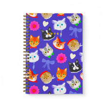 Load image into Gallery viewer, Carolyn Suzuki A4 Spiral Bound Notebook - Cat Fanzy