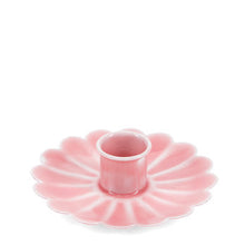 Load image into Gallery viewer, Enamel Flat Flower Candle Holder - Pink