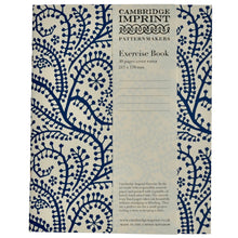 Load image into Gallery viewer, Exercise Book Lined Paper - Seaweed Paisley Prussian Blue by Cambridge Imprint