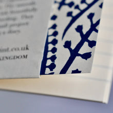 Load image into Gallery viewer, Exercise Book Lined Paper - Seaweed Paisley Prussian Blue by Cambridge Imprint