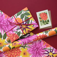 Load image into Gallery viewer, Dahlias Gift Wrap by Printer Johnson