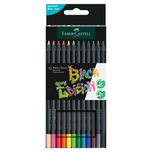 Load image into Gallery viewer, Faber-Castell Colour Pencils Black Edition - Pack Of 12