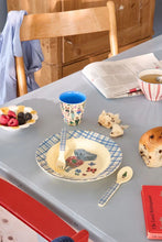 Load image into Gallery viewer, Small Melamine Cup - Blue - Nathalie Lete Print by Rice