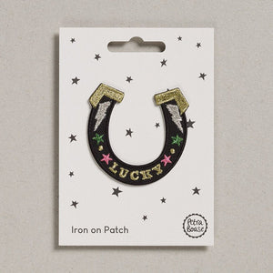 Iron on Patch Horse Shoe by Petra Boase
