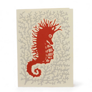 Seahorse Greetings Card by Cambridge Imprint