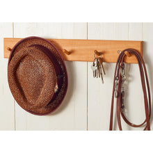 Load image into Gallery viewer, Wall Mounted Peg Rail with Five Hooks