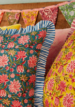 Load image into Gallery viewer, Sanganeri Block Print Cushion Cover