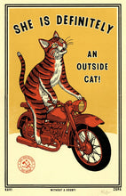 Load image into Gallery viewer, Ravi Zupa Art Print - Outside Cat