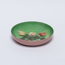 Load image into Gallery viewer, Small Round Enamel Tray - Festival of Flowers