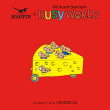 Load image into Gallery viewer, Magpie - Richard Scarry Cheesecar Enamel Pin