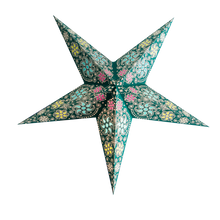 Load image into Gallery viewer, Paper Star Lantern - Firework Teal