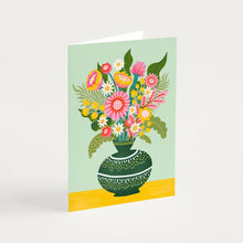 Load image into Gallery viewer, Maz Leyden Greeting Card - Flowers in a Vase 1