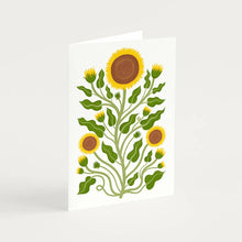 Load image into Gallery viewer, Maz Leyden Greetings Card - Sunflowers