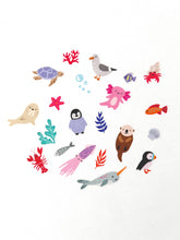 Load image into Gallery viewer, Ocean Wonders Jumble Washi Stickers