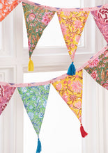 Load image into Gallery viewer, Block Print Bunting With Tassels