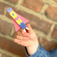 Load image into Gallery viewer, Make Your Own Superhero Peg Doll