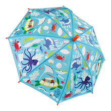 Load image into Gallery viewer, Floss and Rock Colour Changing Umbrella - Ocean