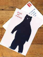 Load image into Gallery viewer, A6 Art Postcard By David Shrigley - End of Picnic