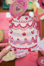 Load image into Gallery viewer, East End Press Concertina Greeting Card - Birthday Cake