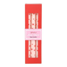 Load image into Gallery viewer, Set of 3 Love Heart Taper Candles