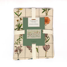 Load image into Gallery viewer, Organic Cotton Tea Towel - Wildflowers